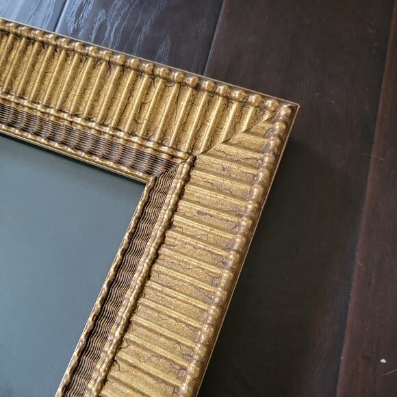 Vintage Sir Roger de Trumpington Brass Rubbing Art in Ornate Gold Frame 31x19 - Picture 14 of 16